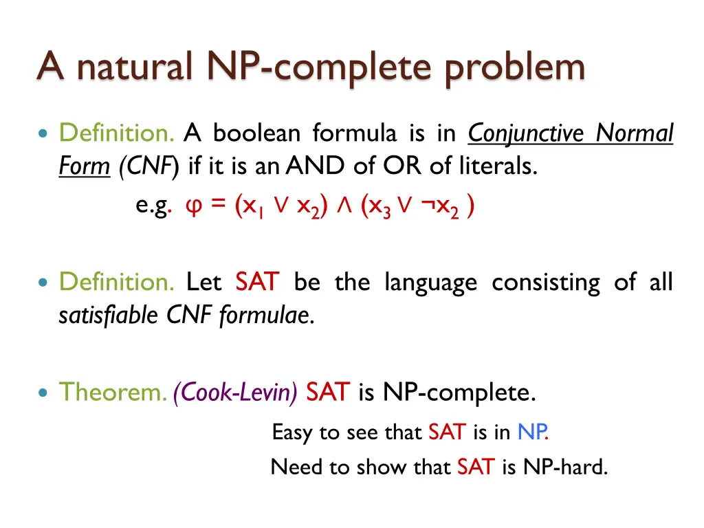 a natural np complete problem 5