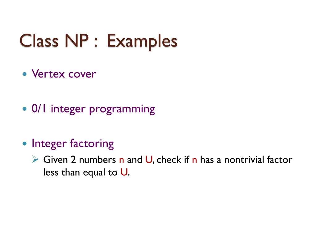 class np examples 2