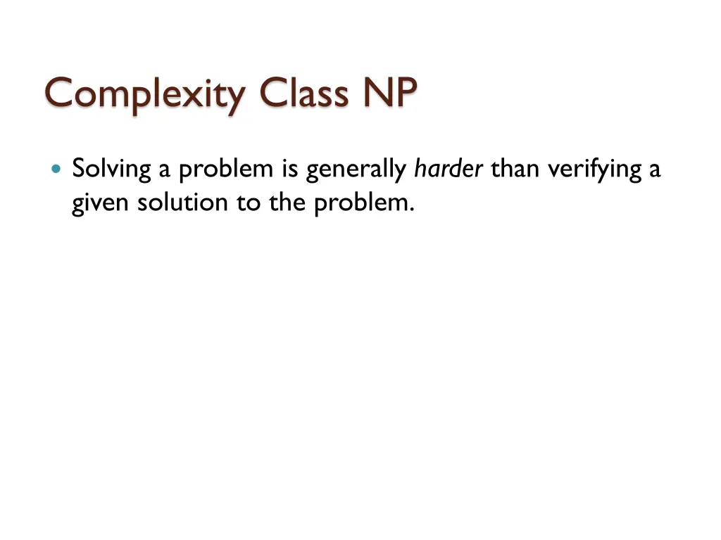 complexity class np