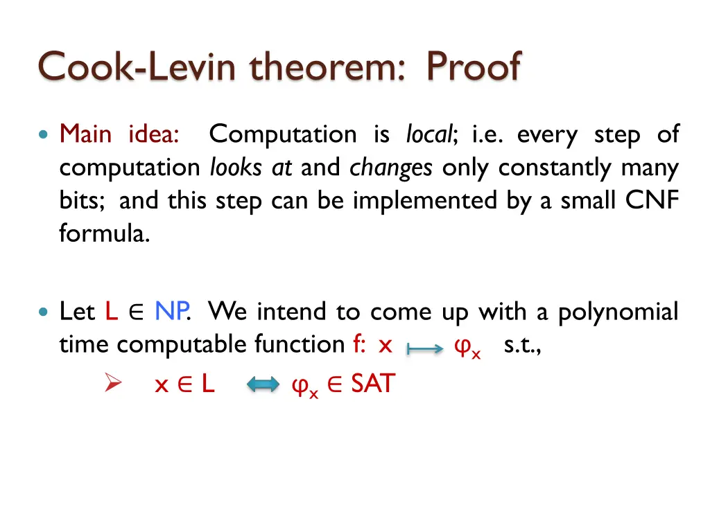 cook levin theorem proof 1