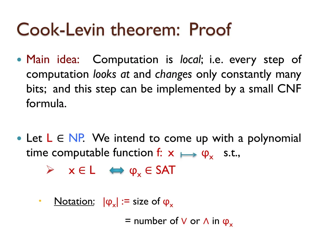 cook levin theorem proof 2