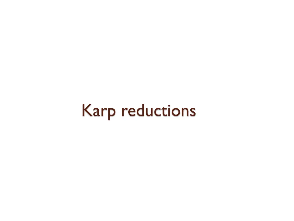 karp reductions