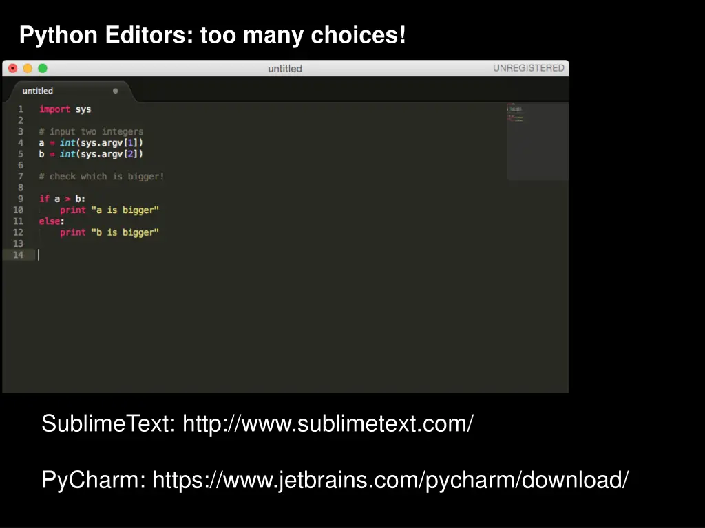 python editors too many choices