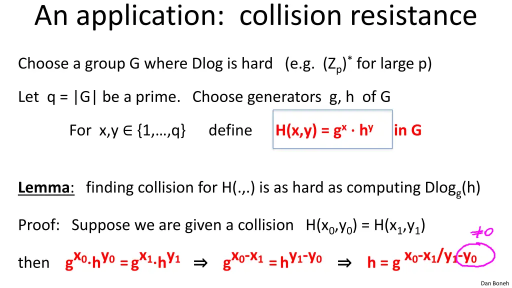 an application collision resistance