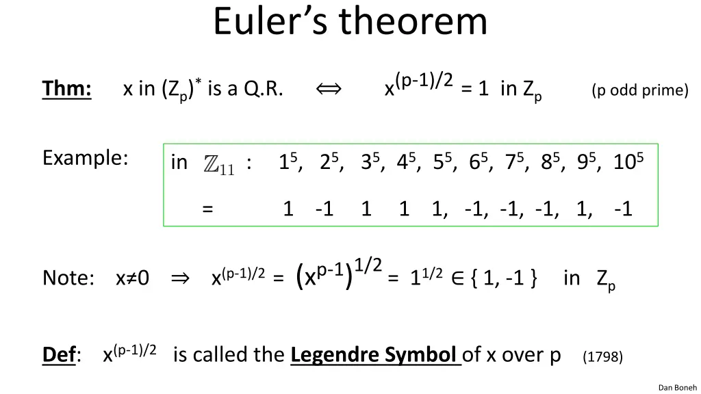 euler s theorem