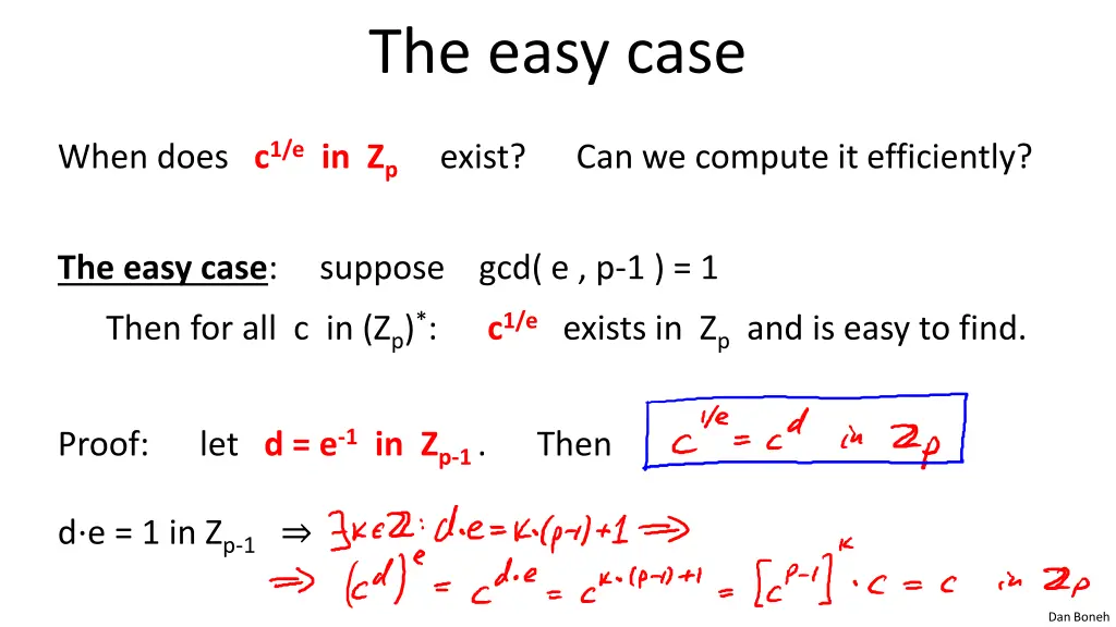 the easy case