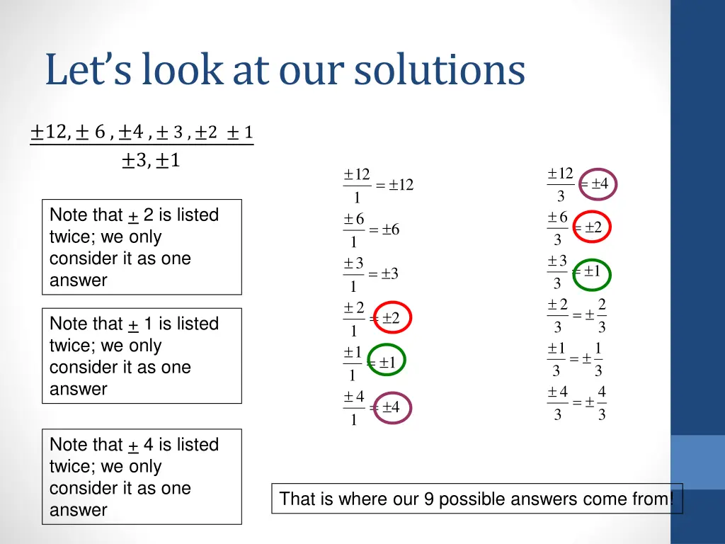 let s look at our solutions