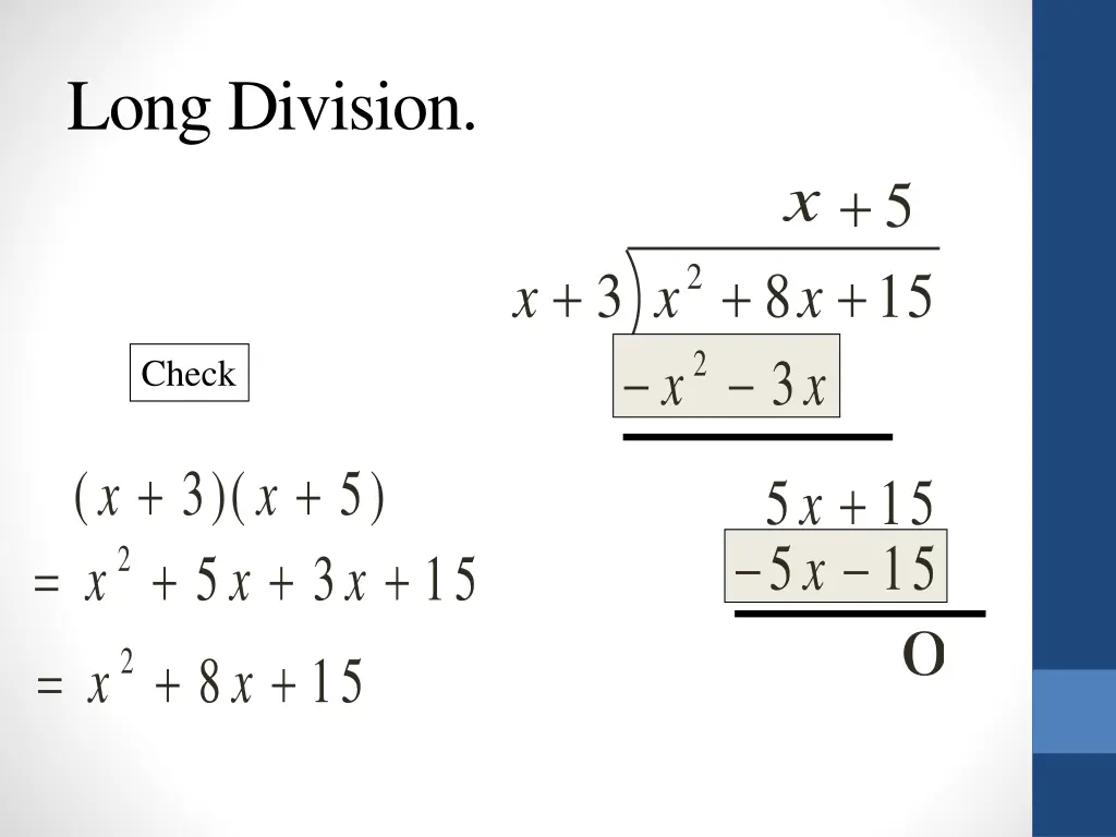 long division