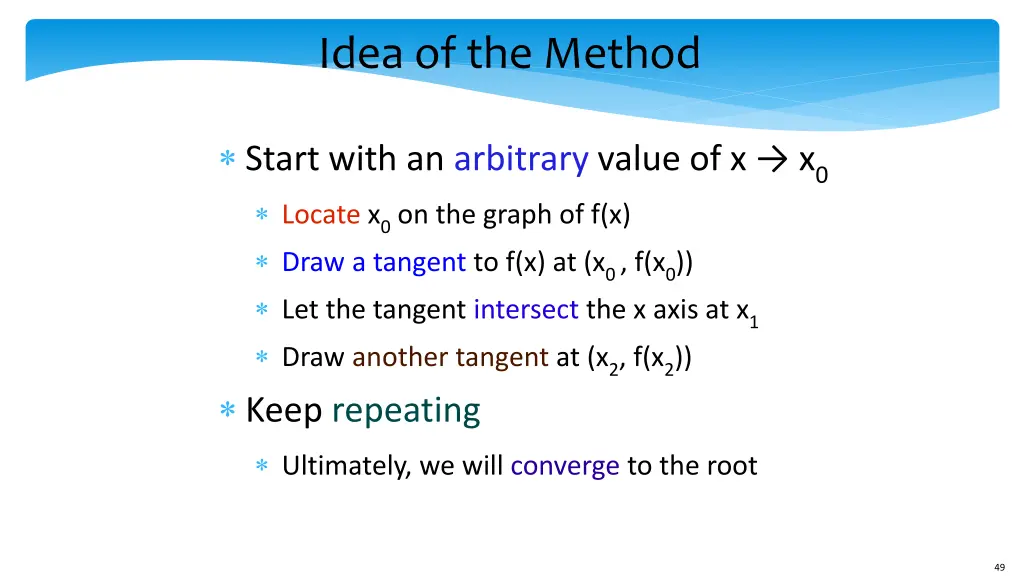 idea of the method