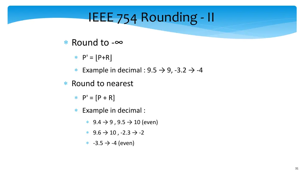 ieee 754 rounding ii