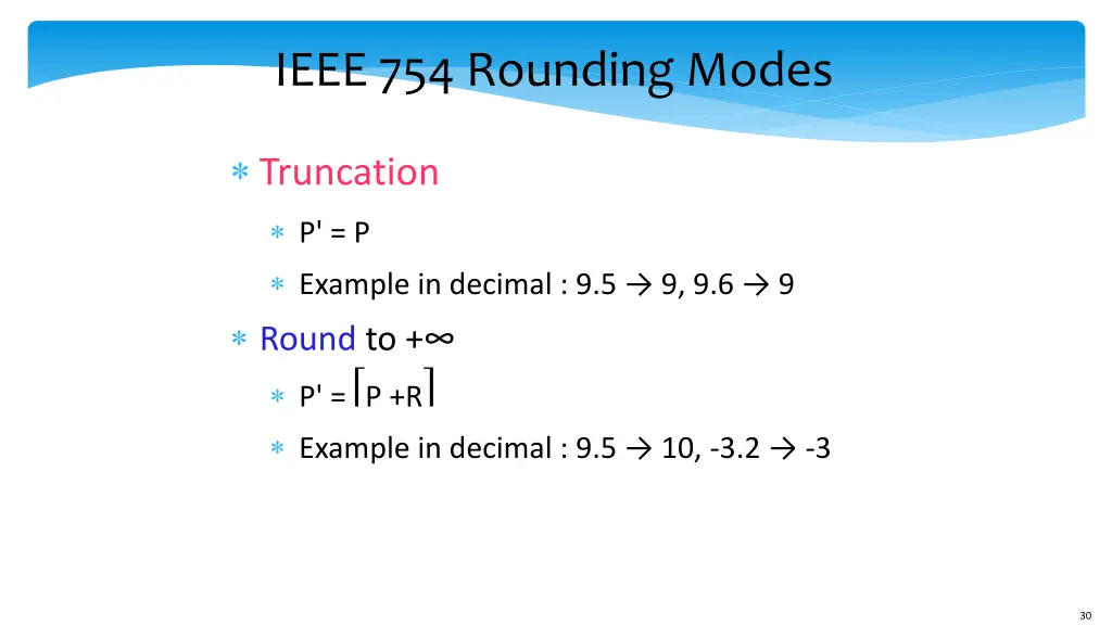 ieee 754 rounding modes