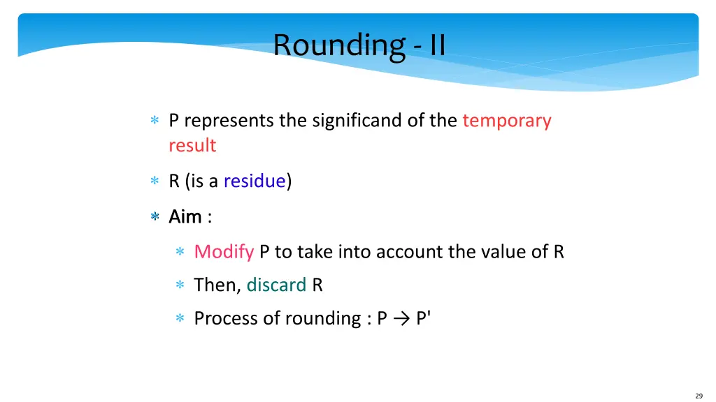 rounding ii