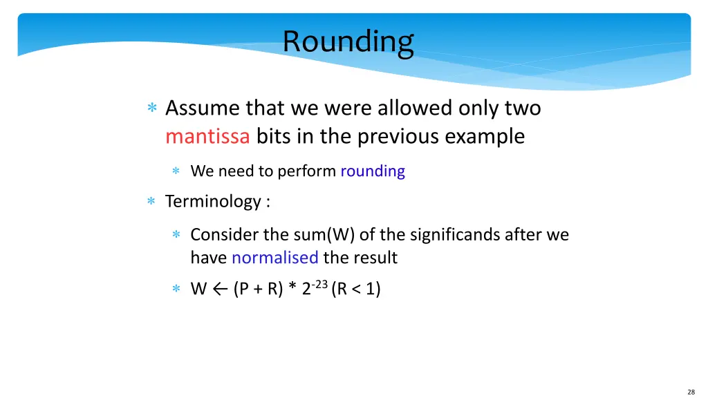 rounding