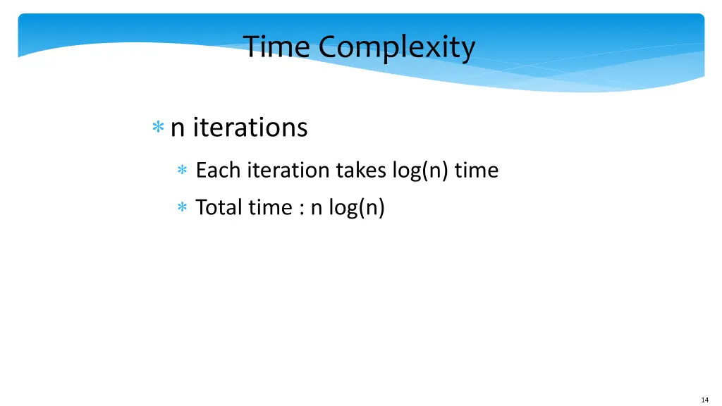 time complexity