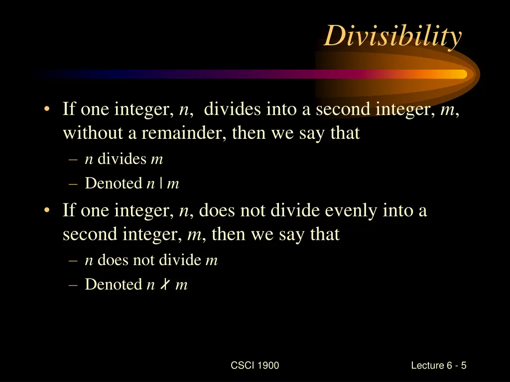 divisibility