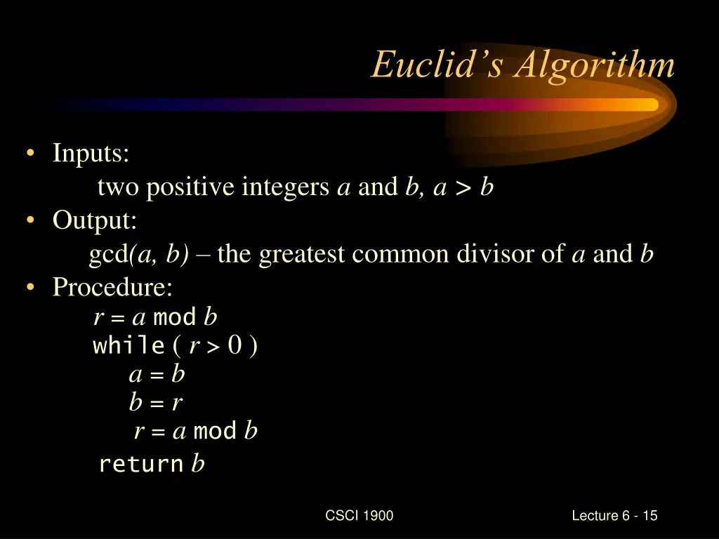 euclid s algorithm