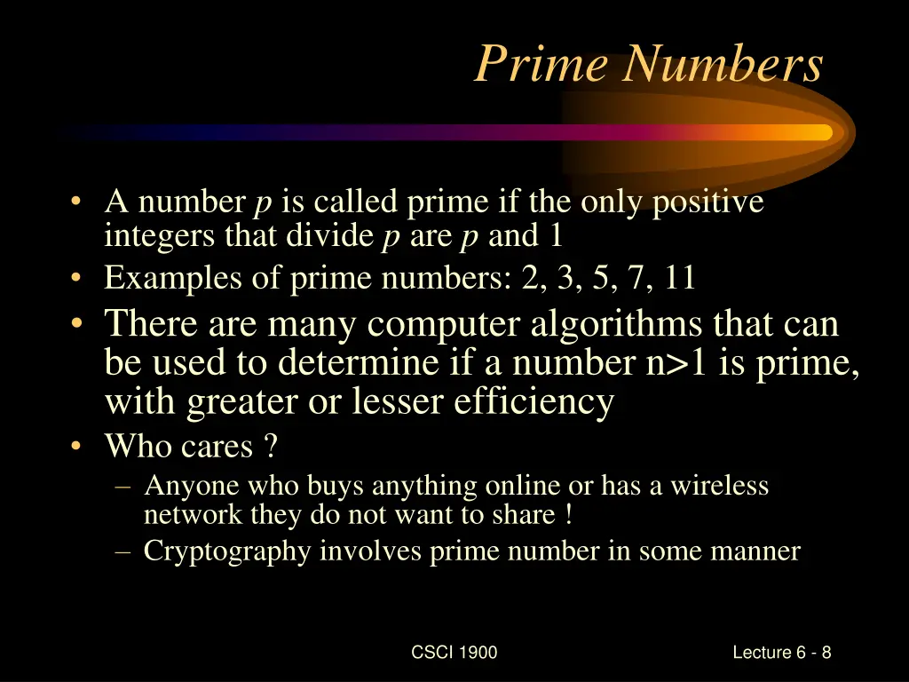 prime numbers