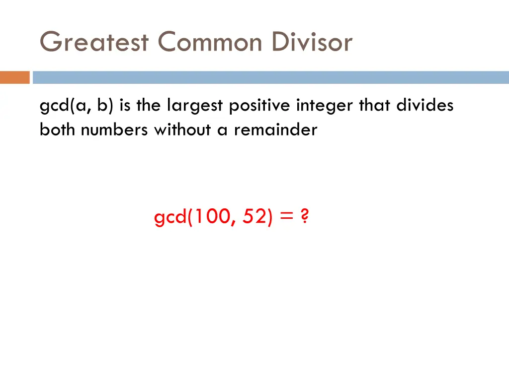 greatest common divisor 2