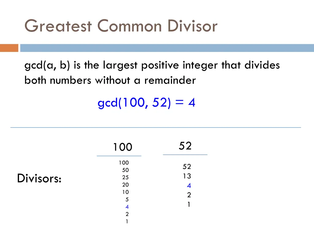 greatest common divisor 3