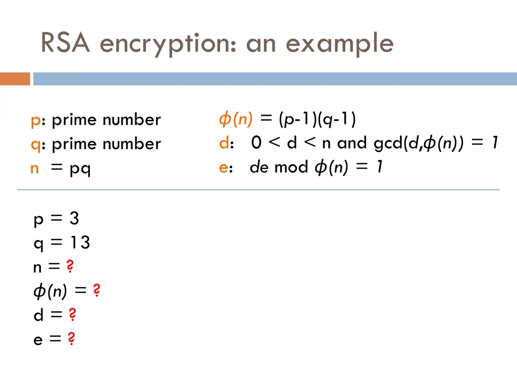 rsa encryption an example