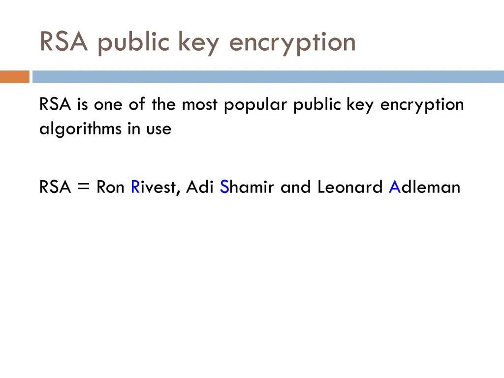 rsa public key encryption 1