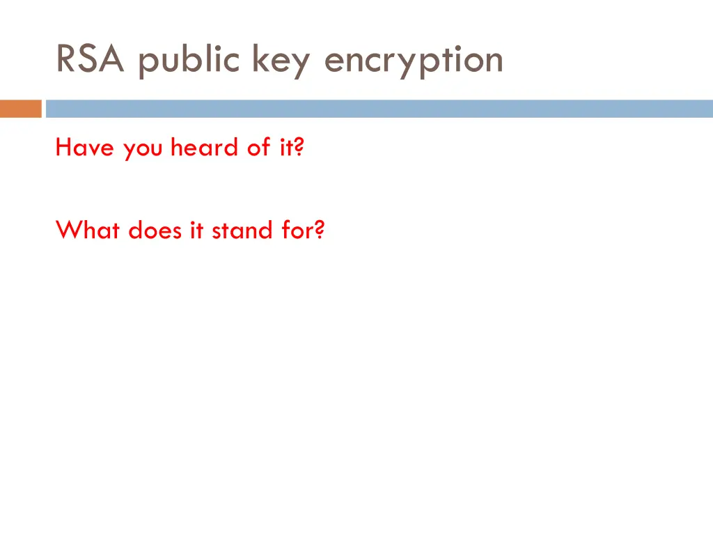 rsa public key encryption