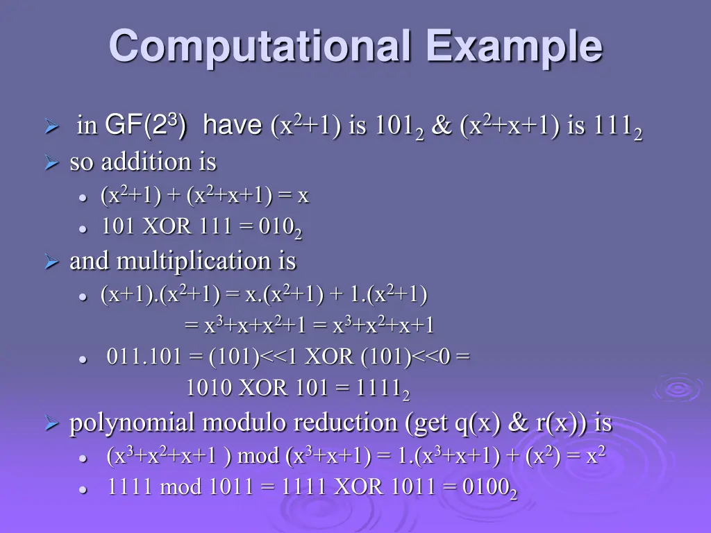 computational example