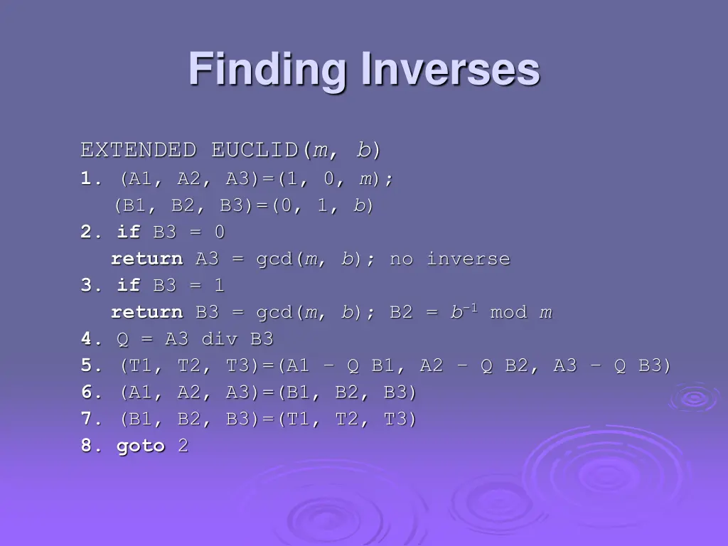 finding inverses