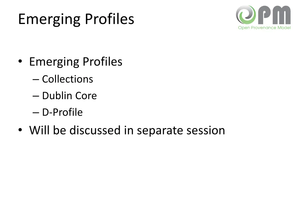 emerging profiles