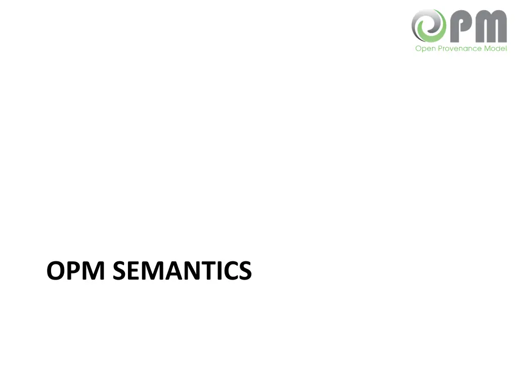 opm semantics