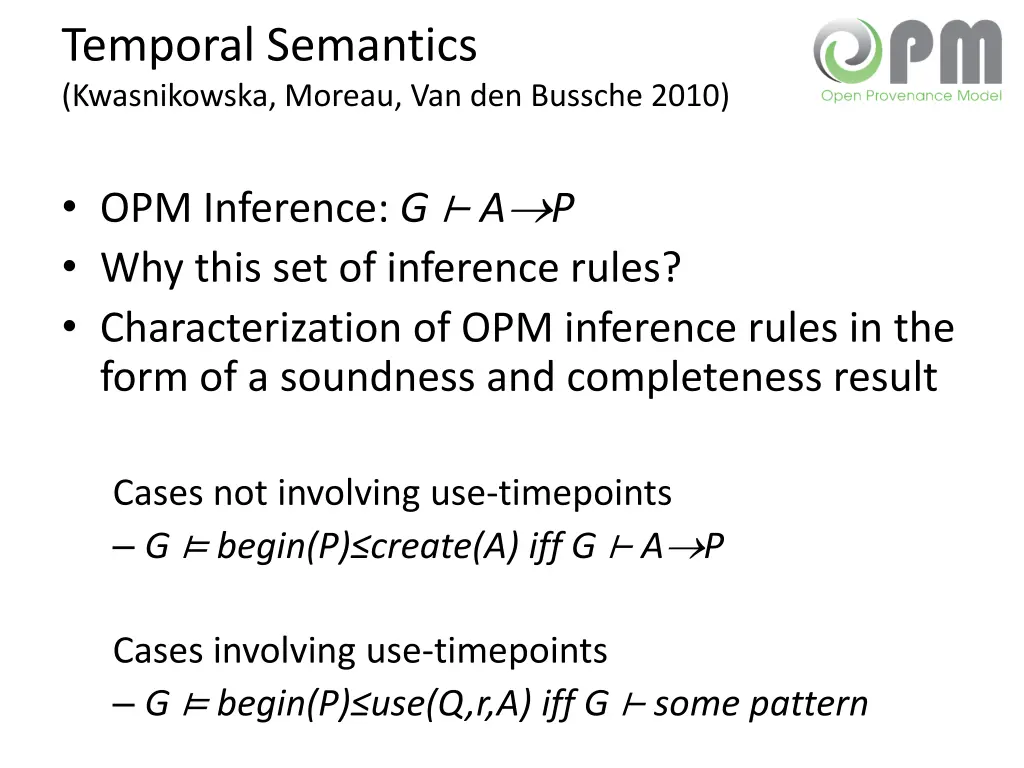 temporal semantics kwasnikowska moreau 1