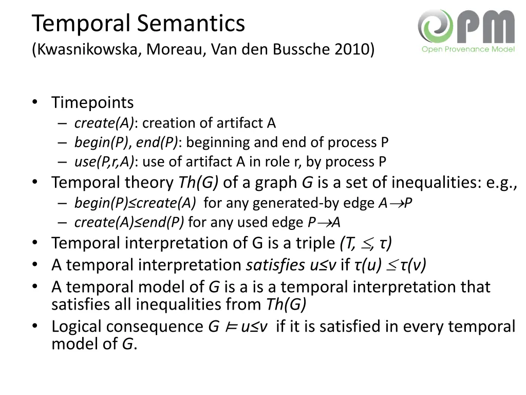 temporal semantics kwasnikowska moreau