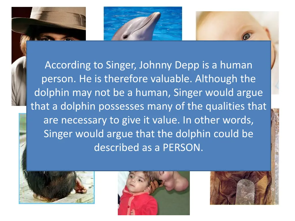 according to singer johnny depp is a human person