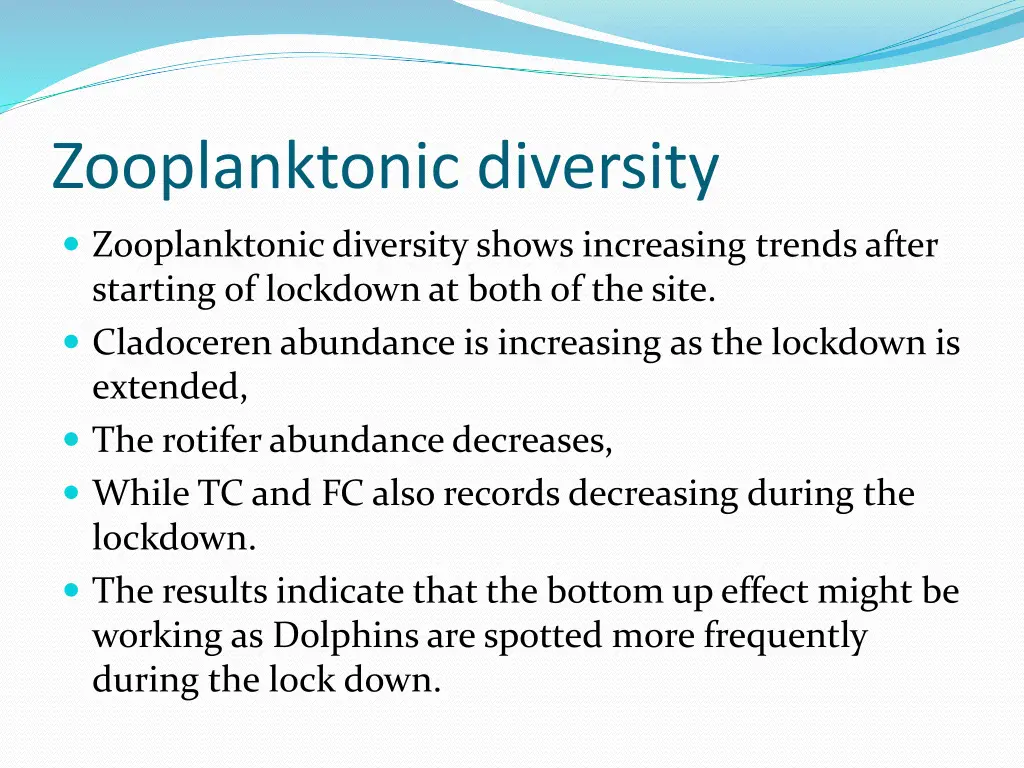 zooplanktonic diversity