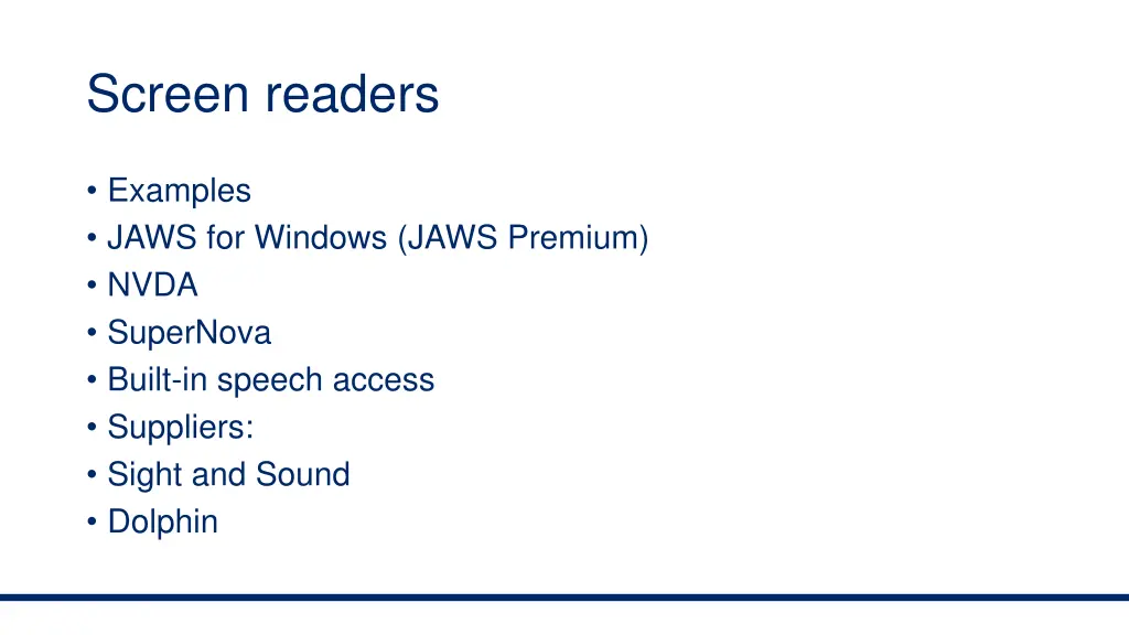 screen readers