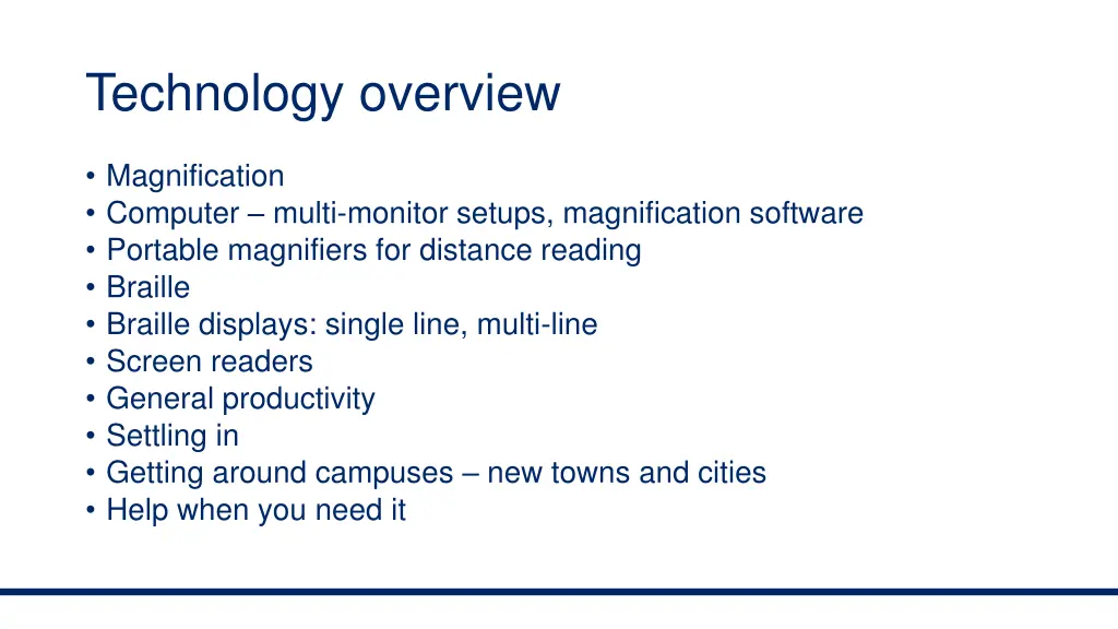 technology overview