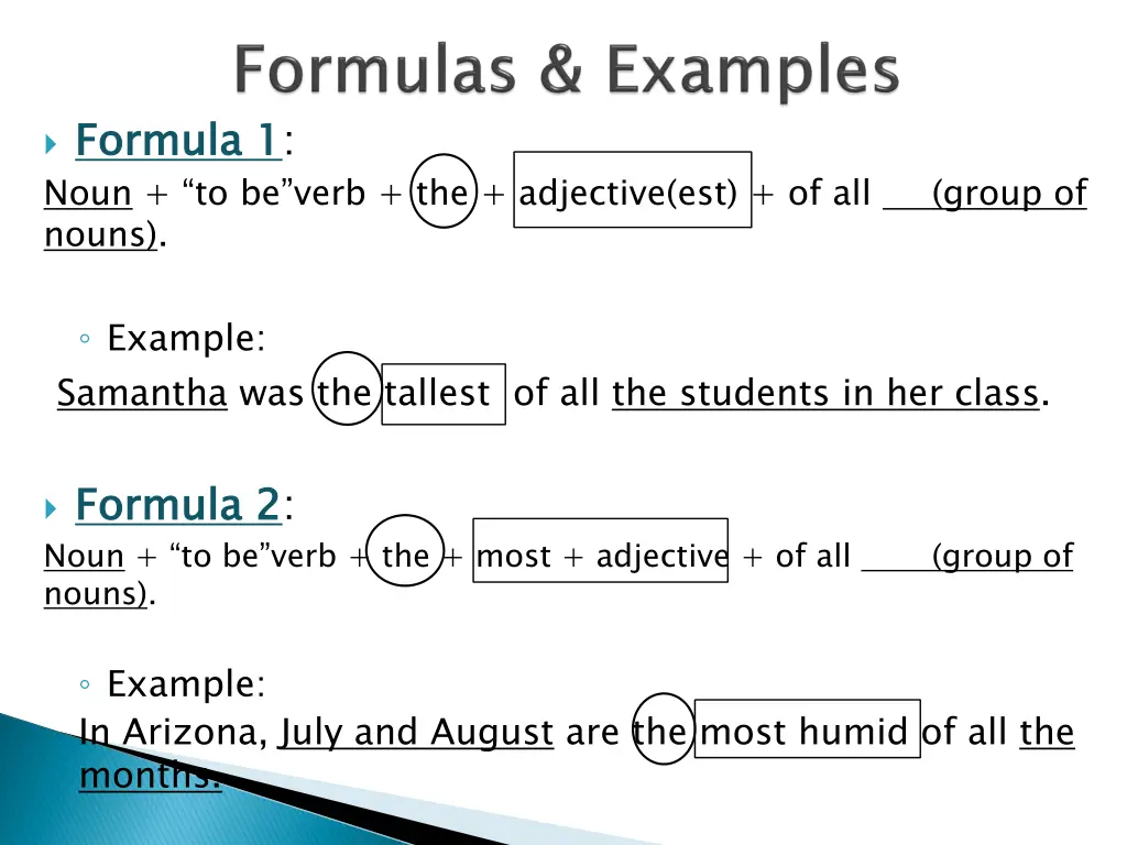 formula 1 noun to be verb the adjective