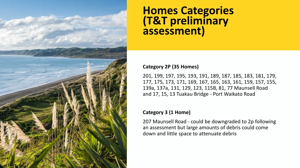 homes categories t t preliminary assessment