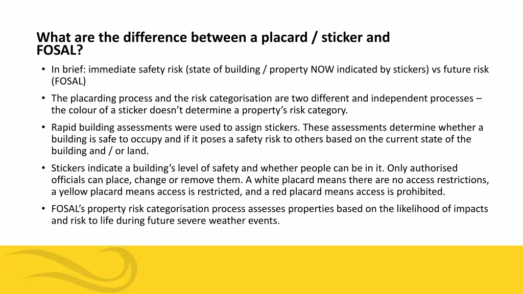 what are the difference between a placard sticker