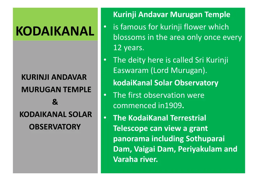 kurinji andavar murugan temple is famous