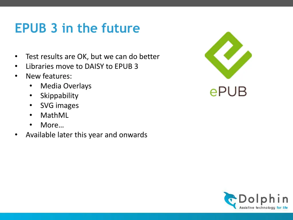 epub 3 in the future