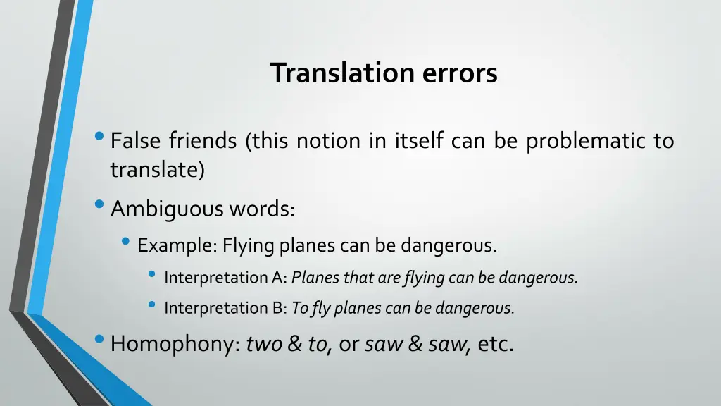 translation errors