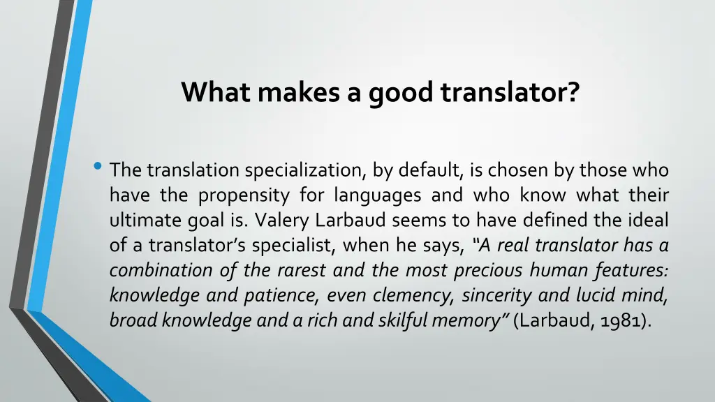 what makes a good translator 1