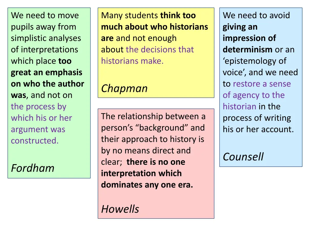 we need to move pupils away from simplistic