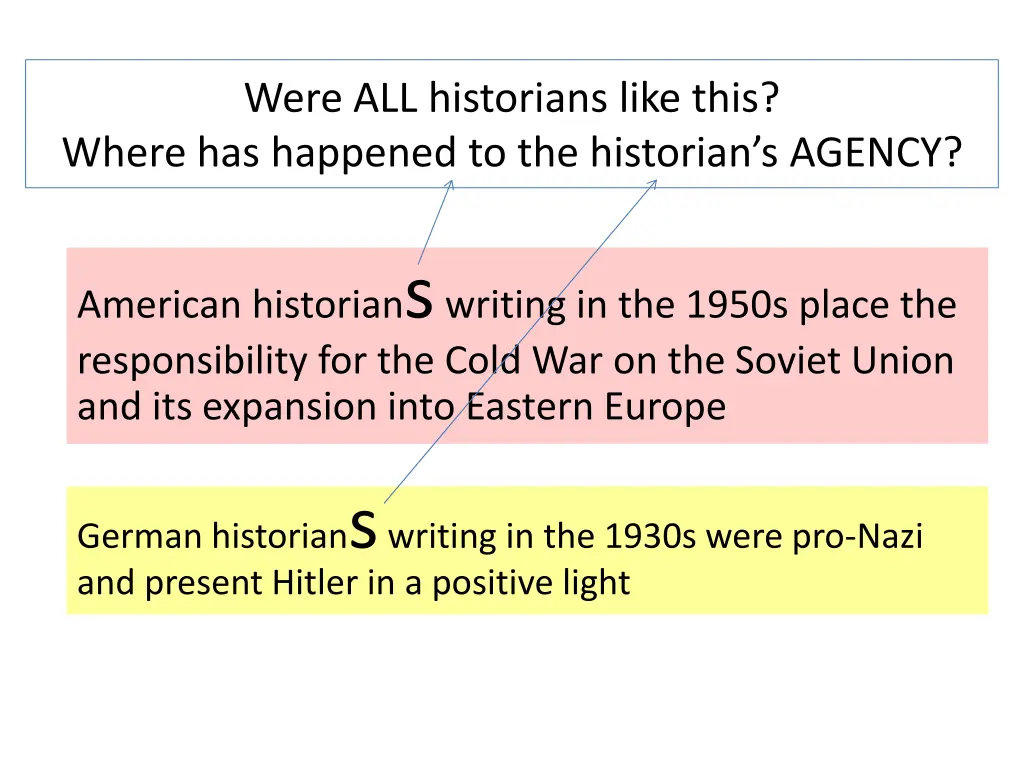 were all historians like this where has happened