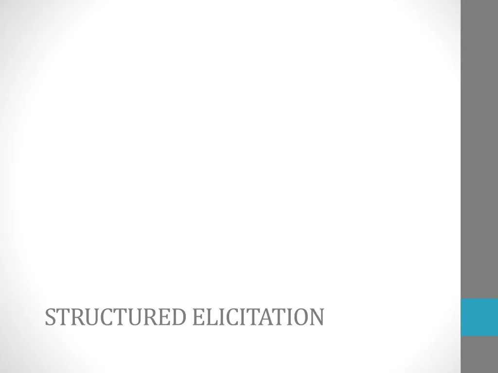 structured elicitation