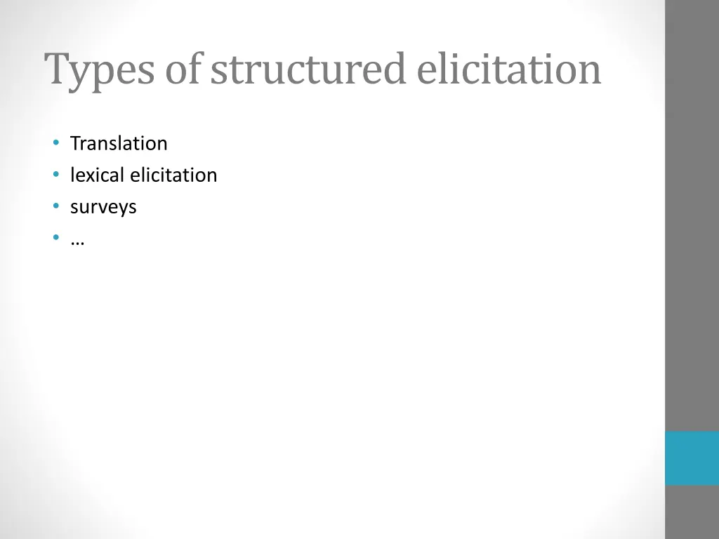 types of structured elicitation