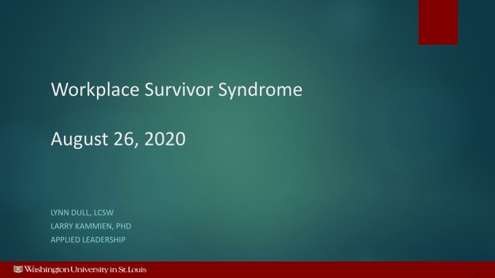 workplace survivor syndrome