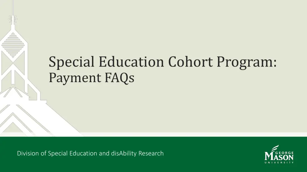 special education cohort program payment faqs