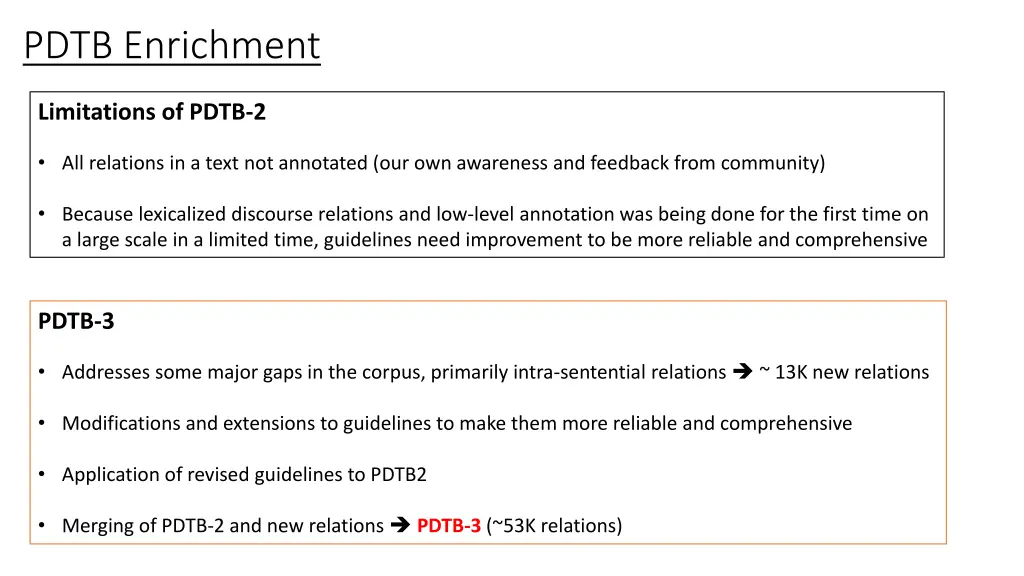 pdtb enrichment